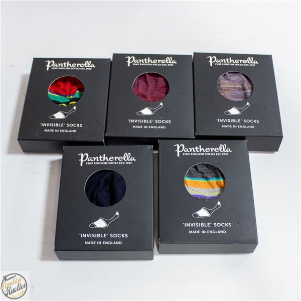 (5) PANTHERELLA FINE ENGLISH SOCKS INVISIBLE