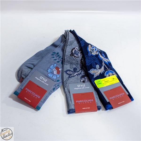 3 NEW PAIRS MARCOLIANI MILANO ONE SIZE FITS
