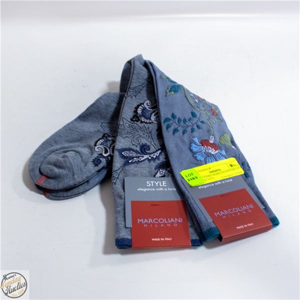 (2) NEW PAIRS MARCOLIANI MILANO ONE SIZE FITS