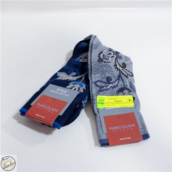 (2) NEW PAIRS MARCOLIANI MILANO ONE SIZE FITS