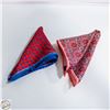 Image 1 : (2) SILK POCKET SQUARES