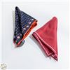 Image 1 : (2) SILK POCKET SQUARES