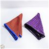 Image 1 : (2) SILK POCKET SQUARES
