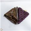 Image 1 : (2) POCKET SQUARES WOOL/COTTON MATERIALS