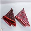 Image 1 : (2) SILK POCKET SQUARES