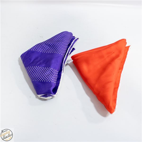 2 DION POCKET SQUARES SILK