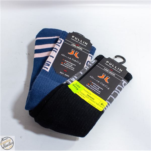 2 NEW PAIRS SIZE SMALL/MEDIUM PULLIN SOCKS