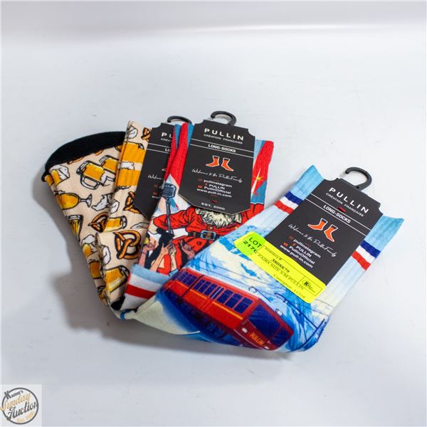 (3) NEW PAIRS SIZE S/M PULLIN SOCKS