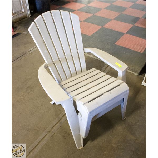 ADIRONDACK CHAIR AND FOOT STOOL