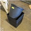 Image 1 : 2 GARDEN PLANTERS + SMALL METAL