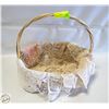 Image 1 : HANDMADE VTG. 10 CROCHET DOILIES IN BASKET