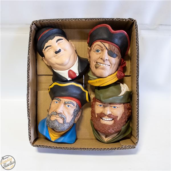 PIRATE, LITTLE JOHN, CAPTAIN & HARDY