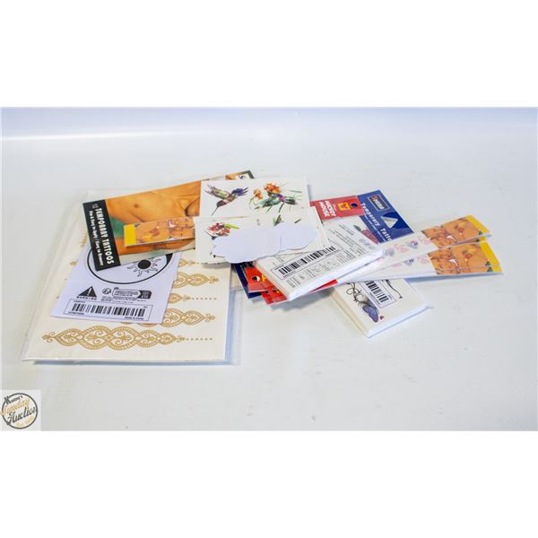 MORE THAN 10 PACKAGES TEMP TATTOOS