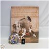 Image 1 : 22” X 17” KITTEN CANVAS, CAT SUNC. & CAT