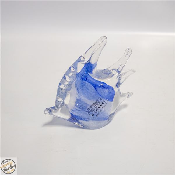 GLASS FISH WITH STICKER SIGNED MURANO ITALY
