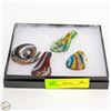 Image 1 : 4 VTG. MURANO HAND BOWN LAMPWORK