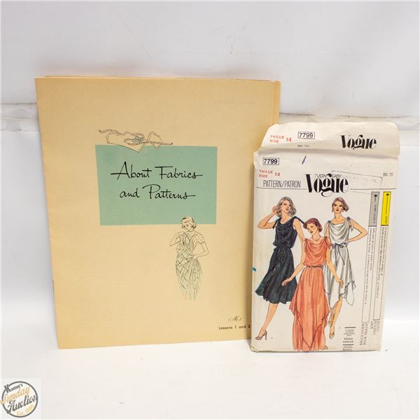 1957 5 LESSON BOOKS ON SEWING AND