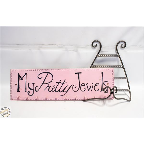 JEWELERY HANGER & METAL EARRING HOLDER