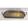 Image 1 : 20" X 11" SILVER PLATED BUTLERS GALLERY TRAY