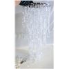 Image 1 : IRIDESCENT ACRYLIC CRYSTAL CHANDELER