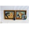Image 1 : VTG. PBN CAT PAINTINGS, CAT NECK. & CAT SUNC.