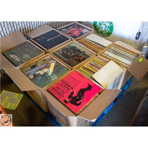 PALLET OF RECORDS: ROCK, POP, COUNTRY & MORE