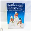Image 1 : SET OF THREE COLOUR CHANGING SNOWMEN