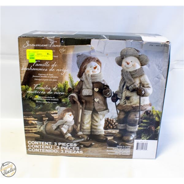 SNOWMAN FAMILY SET W BOX