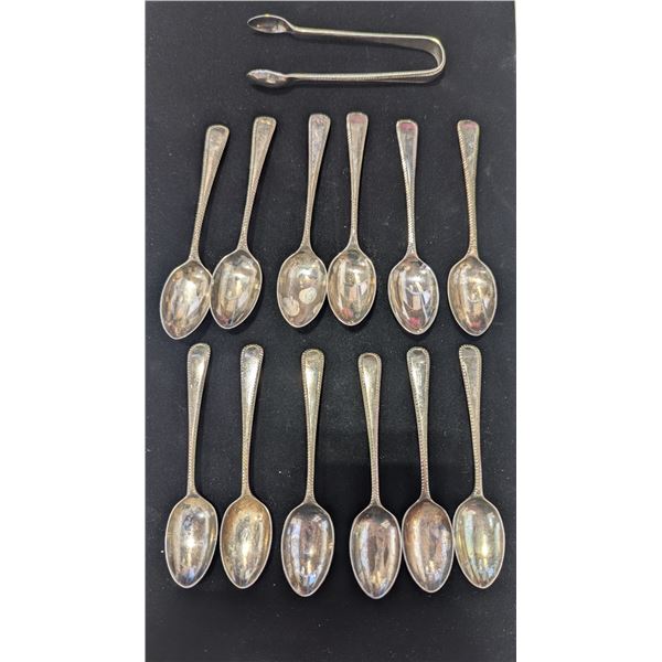 Lot of Sterling Silver Spoons & Tongs