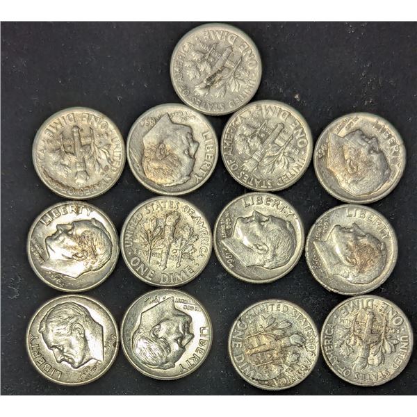 Lot of US Silver Dimes