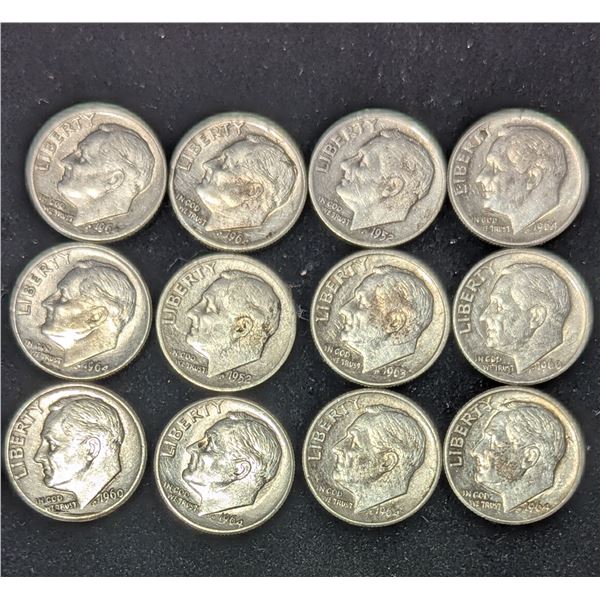 Lot of US Silver Dimes