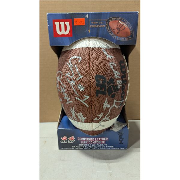 Autographed Wilson CFL Football