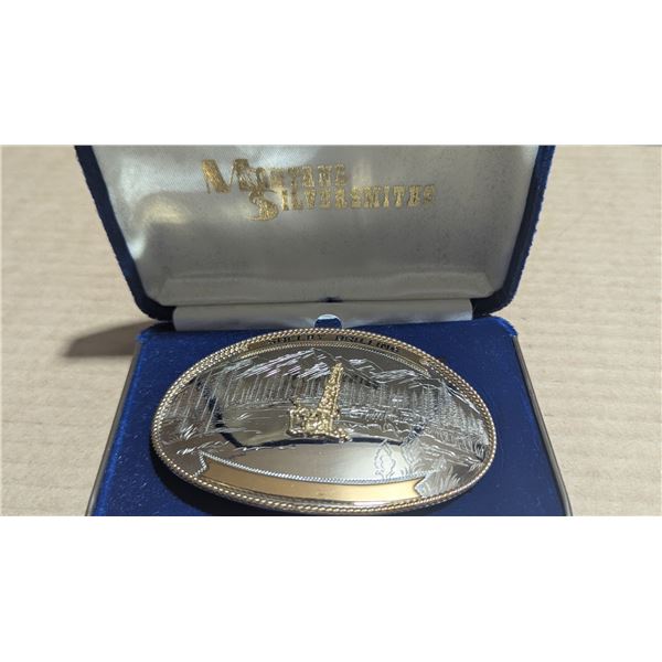 Montana Silversmiths Shelby Drilling Belt Buckle