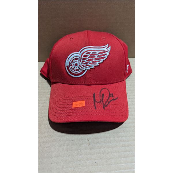 Michael Rasmussen Autographed Detroit Red Wings Hat