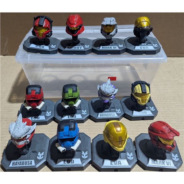 Lot of Collectible Halo Mini Helmets