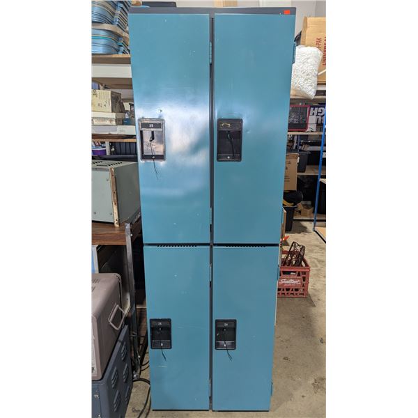 4 Blue Lockers