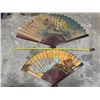 Image 2 : 2 Decorative Asian Wall Fans