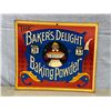 Image 1 : VTG The Baker's Delight Baking Powder Butter & Eggs Sale Price Advertising Sign