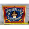 Image 2 : VTG The Baker's Delight Baking Powder Butter & Eggs Sale Price Advertising Sign