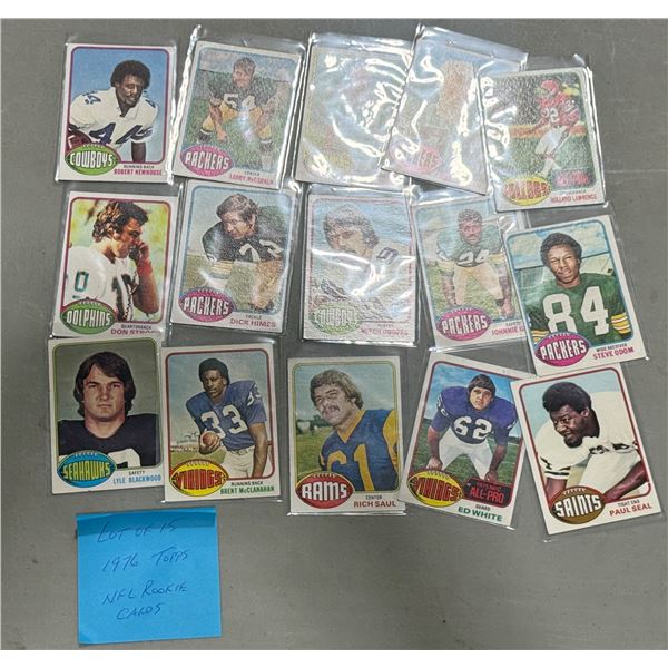 Lot of 1976 Topps NFL Rookie Cards