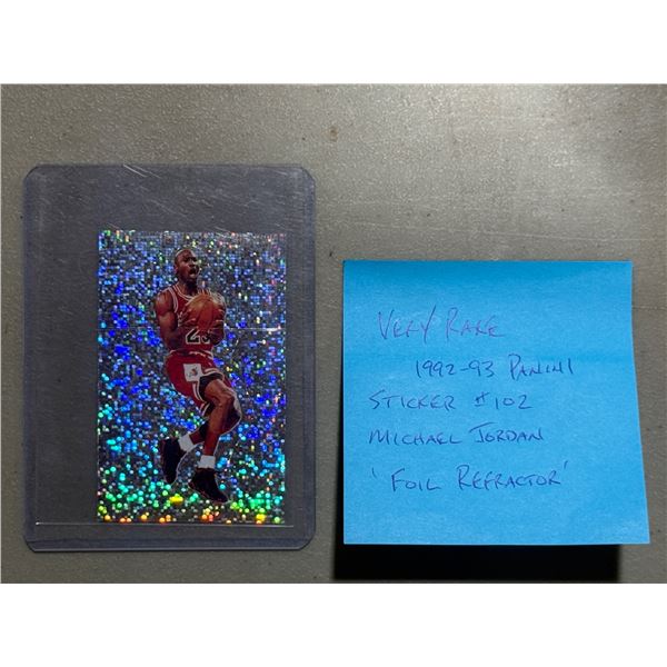 1992-93 Panini Sticker #102 Michael Jordan "Foil Refractor"
