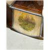 Image 3 : 3 VTG Leaded Stained Glass Pendant Lights