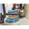 Image 3 : VTG Variety Lot w/ King Kong Figure, Clothes Iron, Crock, License Plate, & More