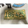 Image 4 : VTG Variety Lot w/ King Kong Figure, Clothes Iron, Crock, License Plate, & More
