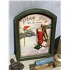 Image 6 : VTG Variety Lot w/ King Kong Figure, Clothes Iron, Crock, License Plate, & More