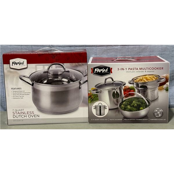 Parini Dutch Oven & 3-In-1 Pasta Multicooker
