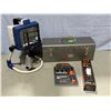 Image 1 : 2 Worklights, Craftsman Metal Toolbox, & Socket/Bit Driver