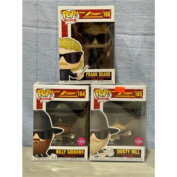 3 ZZ Top Funko Pop! Vinyl Figures