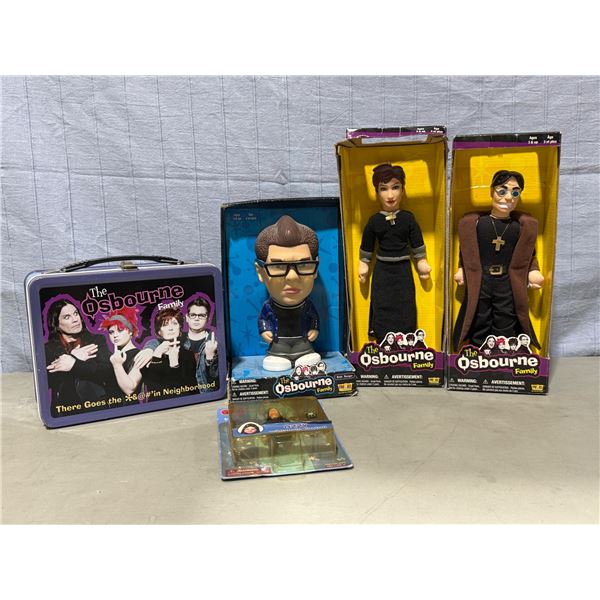 The Osbourne Family Collectibles w/ Lunch Kit & Figures