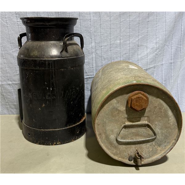 VTF Metal Milk Can & Steel Shipping Container
